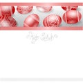 Red easter egg banner background Royalty Free Stock Photo