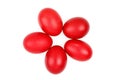 Red easter eggs Royalty Free Stock Photo