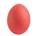 Red egg isolared on white bakground