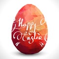 Red egg. Vector illustration Royalty Free Stock Photo