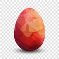 Red egg. Vector illustration Royalty Free Stock Photo