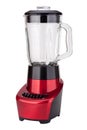 Red Electric Blender Angled (clipping path) Royalty Free Stock Photo