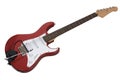 Red electric guitar Royalty Free Stock Photo