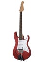 Red electric guitar Royalty Free Stock Photo