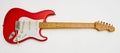 Red electric guitar Royalty Free Stock Photo