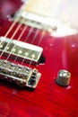 Red Electric Guitar Background Royalty Free Stock Photo