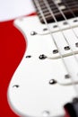 Red Electric Guitar Body Royalty Free Stock Photo