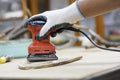 Red Electric Sander Royalty Free Stock Photo
