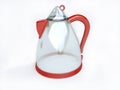 Red Electrical Glass Kettle