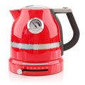 Red electrical modern kettle Royalty Free Stock Photo