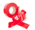 Red electrical tape Royalty Free Stock Photo