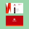 Red Elegant Awesome Business Card Template