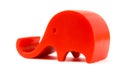 Red elephant toy Royalty Free Stock Photo