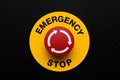 Red emergency button Royalty Free Stock Photo