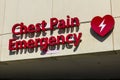 Red Emergency Entrance Sign for a Local Hospital XVII Royalty Free Stock Photo