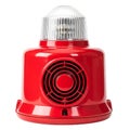 A red emergency light beacon on a transparent background Royalty Free Stock Photo