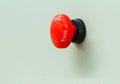 Red emergency stop and reset button Royalty Free Stock Photo