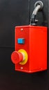 Red Emergency switch button Royalty Free Stock Photo