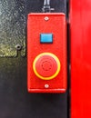 Red Emergency switch button Royalty Free Stock Photo