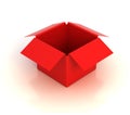 Red empty box Royalty Free Stock Photo