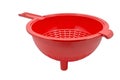 Red empty colander Royalty Free Stock Photo