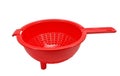 Red empty colander