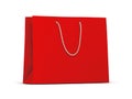 Red empty Shopping Bag for advertising and branding Royalty Free Stock Photo