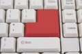 Red Enter key Royalty Free Stock Photo