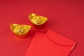 Red envelope angpow Chinese New Year concept Royalty Free Stock Photo
