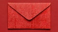 Red Envelope with Binary Code Overlay on Background for Email Security and Hacking Concept Design Royalty Free Stock Photo
