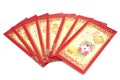 Red envelope chinese new year festival on white background