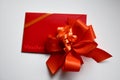 Gift voucher with red bow