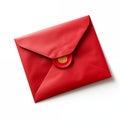 Red Envelope With Gold Seal On White Background Royalty Free Stock Photo