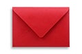 Red envelope isolated. Royalty Free Stock Photo