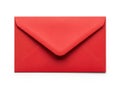 Red envelope isolated on white background Royalty Free Stock Photo