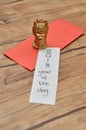 A red envelope for money in the Chinese New Year Royalty Free Stock Photo