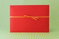 Red envelope with ribbon Royalty Free Stock Photo
