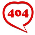 Red 404 error Royalty Free Stock Photo