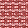 Red ethnic russian seamless pattern Royalty Free Stock Photo