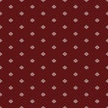 Red ethnic russian seamless pattern Royalty Free Stock Photo