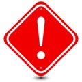 Red Exclamation Caution Sign