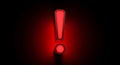 Red Exclamation Point Warning Alert on Dark Background Important Notification Royalty Free Stock Photo