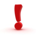 Red exclamation sign Royalty Free Stock Photo