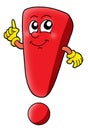 Red exlamation Royalty Free Stock Photo