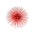 Red explosion effect isolated on white background Royalty Free Stock Photo
