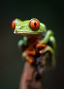 Red-eyed Tree Frog in Costa Rica Royalty Free Stock Photo