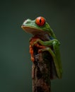 Red-eyed Tree Frog in Costa Rica Royalty Free Stock Photo