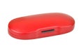 Red eyeglasses case Royalty Free Stock Photo