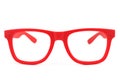 Red eyeglasses Royalty Free Stock Photo