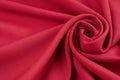 Red Fabric Background Texture Silk Linen Cloth Satin Luxury Abstract Royalty Free Stock Photo